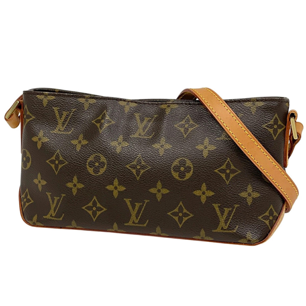 Louis Vuitton Trotteur Pochette Shoulder Bag Monogram Brown